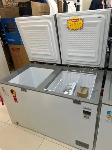 Freezer Midea 385 litros 2 tapas só 2790