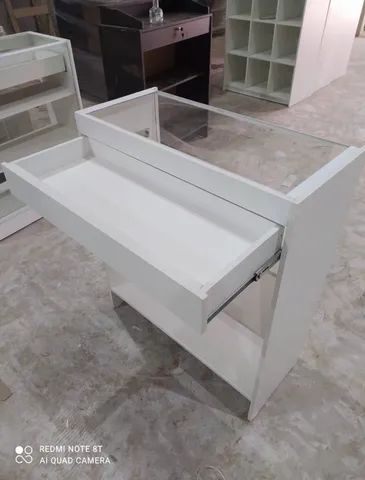 BALCÃO CAIXA VITRINE COM VIDRO SUPERIOR  - Foto 3
