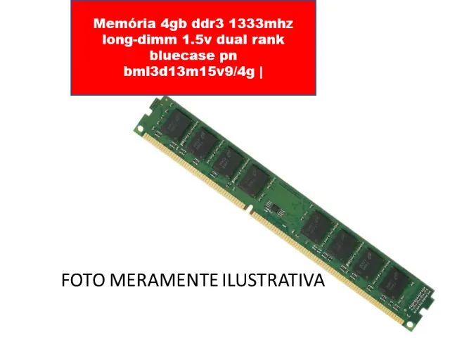 memória 4gb ddr3 1333mhzLONG-DIMM 1.5V