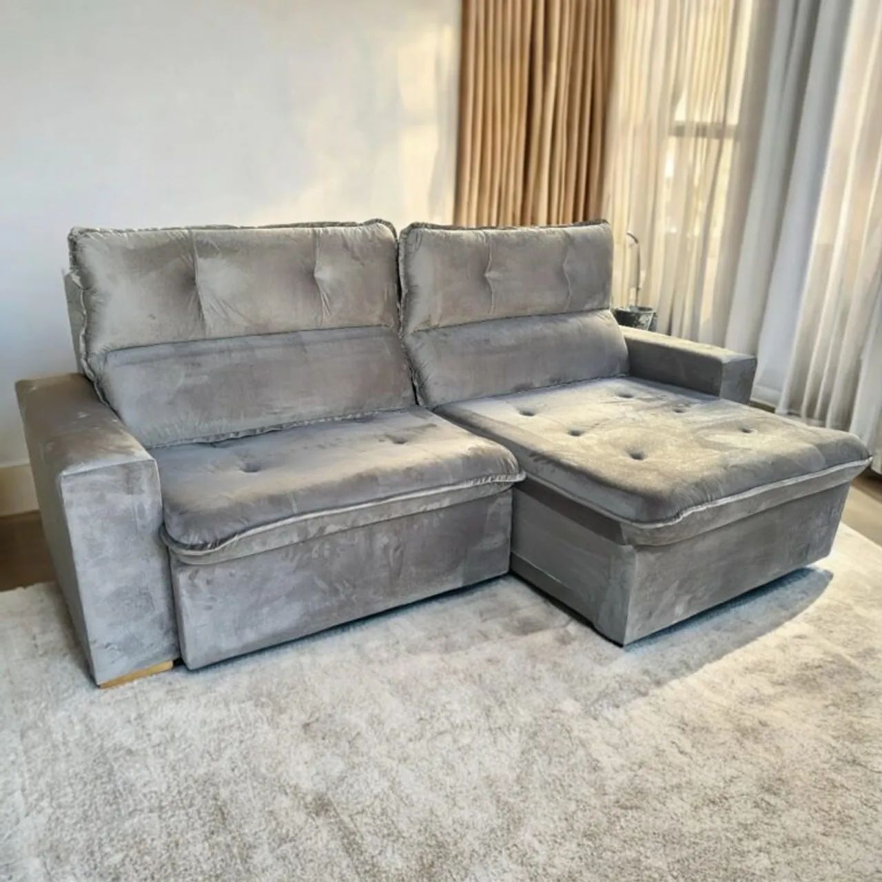 Mega promoção! Sofá Retrátil e Reclinável Modelo 0009 240cm