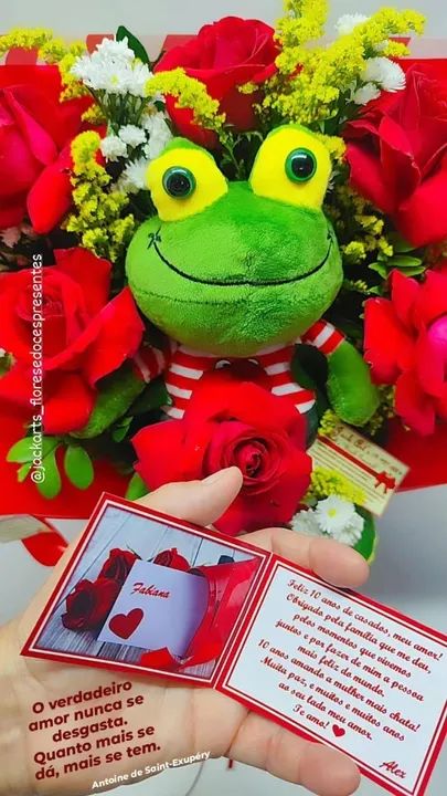 Buquê de rosas e girassóis, kits românticos, bombons, pelúcias - Foto 3