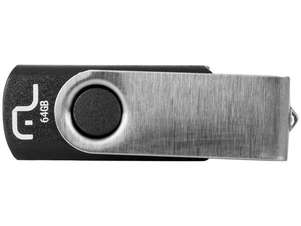 Pendrive Twist Preto 64gb Multilaser - Pd590 - Foto 2