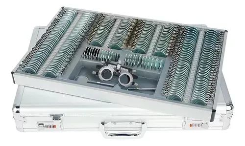 Caixa De Prova Optometria Óptica completa 270 Peças + Armação - Foto 3