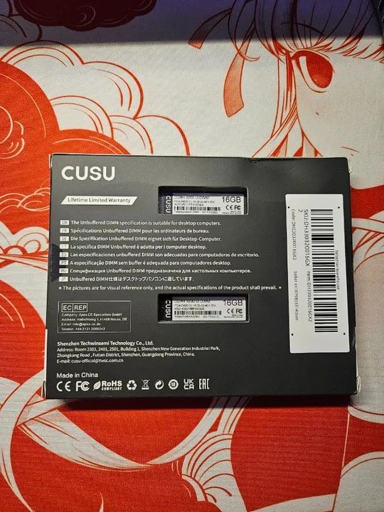 Memória Ram 32gb (2x16) 3200Mhz DDR4 CUSU - Foto 2
