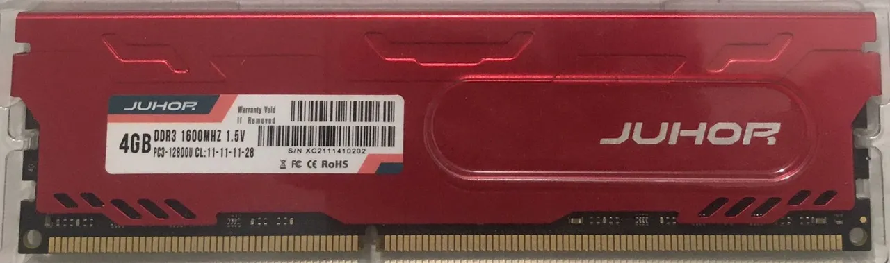 Memória Ram duas de (2x4) 8GB Juhor DDR3 1600MHz 
