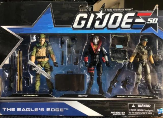 GI Joe 50th/tree Pack Destro,Dusty e Leatherneck