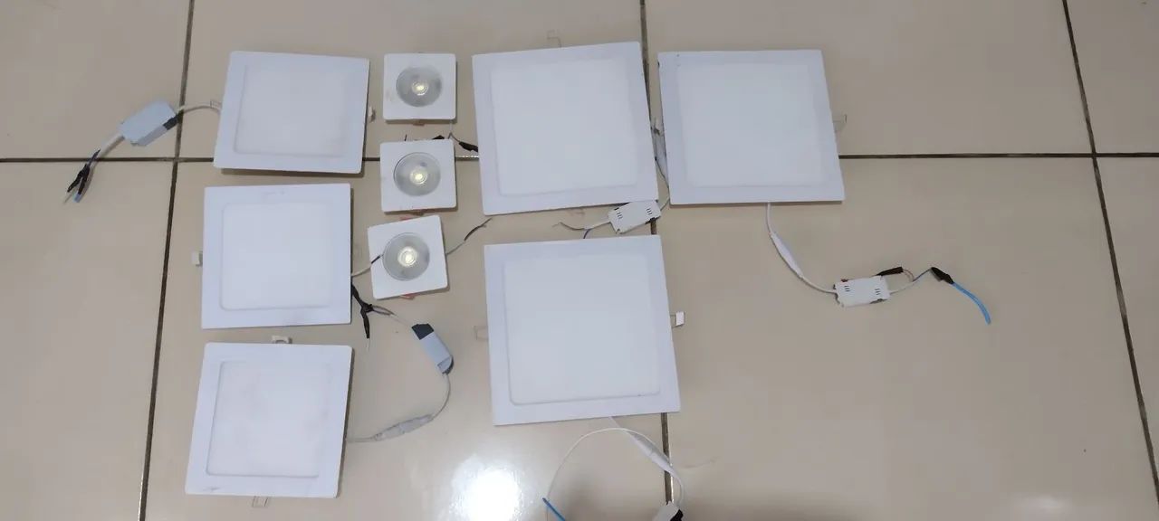 6 Placas de LED para Teto - Novas - Foto 5