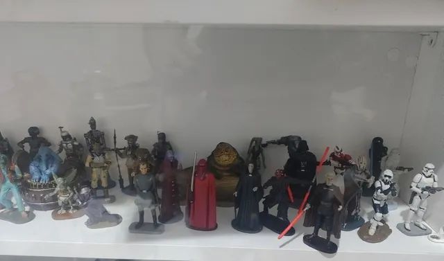 Star Wars - Miniaturas de metal - DeAgostini 53 peças(Acompanha expositor) - Foto 4