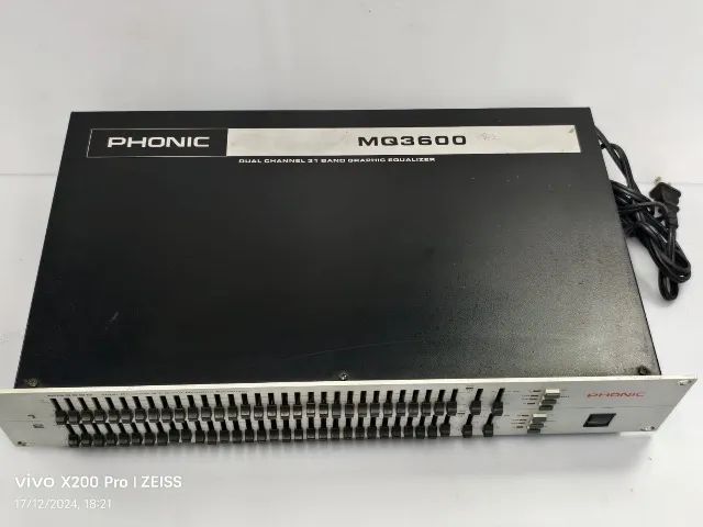 Equalizador Gráfico Phonic Mq3600 31 Bandas Ótimo!! - Foto 2