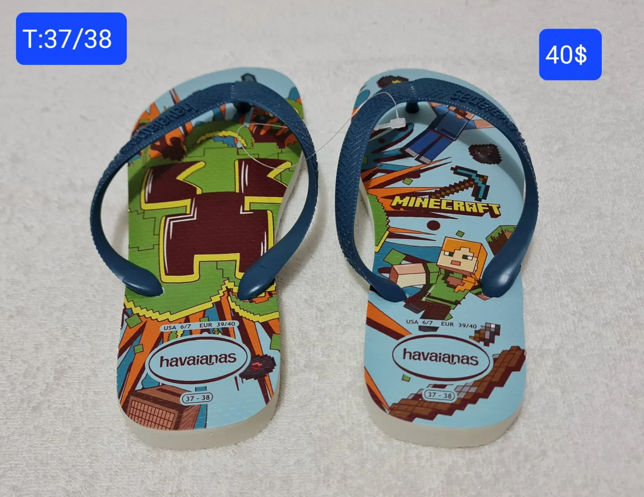 Sandália da Havaianas Minecraft original 