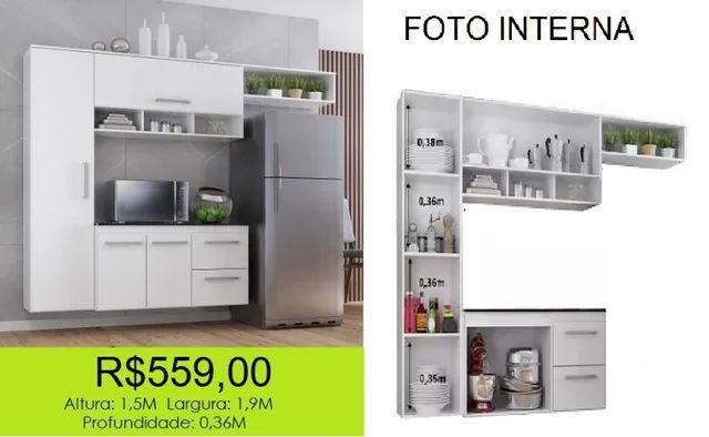 Armário de cozinha a pronta entrega 