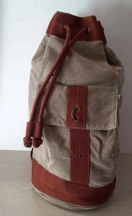 Mochila de Lona Marrom Olímpicos 