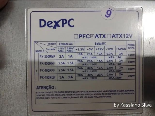 Fonte DexPc 250w atx simples testada funcionando 100% - Foto 4