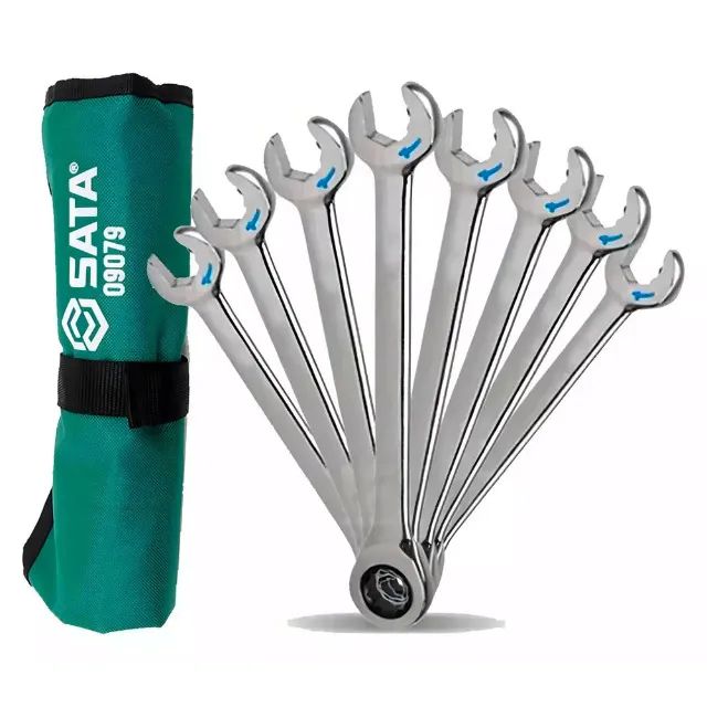 Jogo De Chave Combinada Catraca 8 A 19 Mm 8 Peças Sata St09079sj - Foto 2