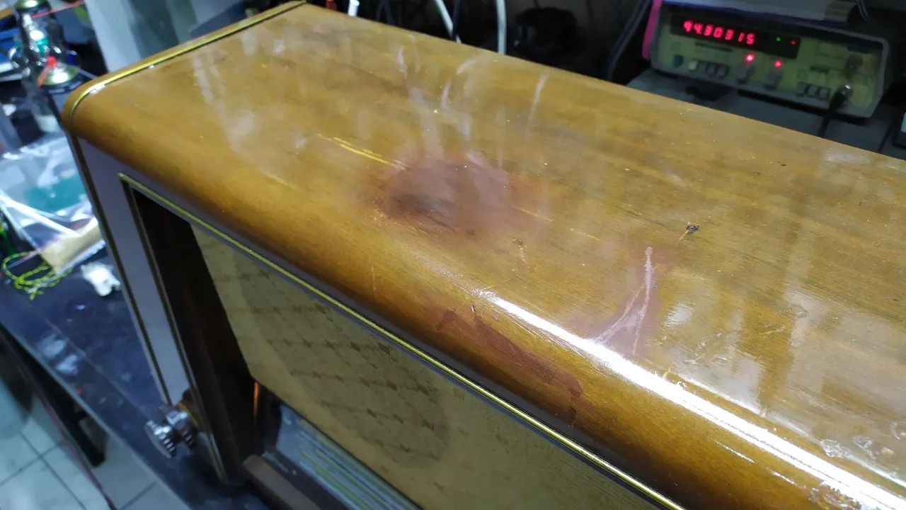 Rádio antigo valvulado Telefunken B772 funcionando  - Foto 6