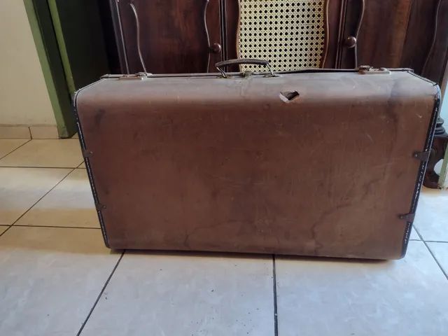 Mala de viagem antiga  - Foto 2