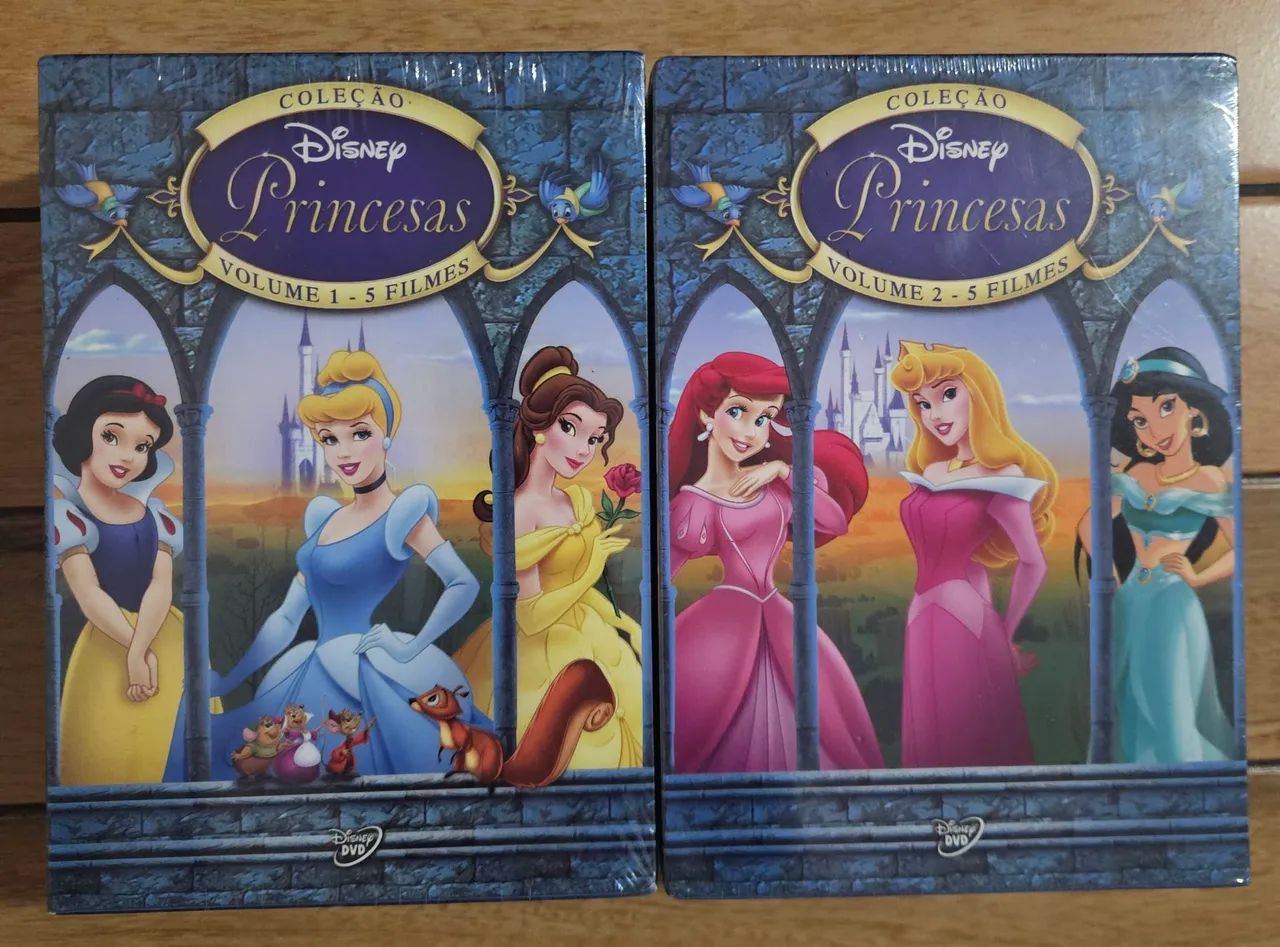 Coleção Disney Princesas - Volume 1 e 2 - DVD Original