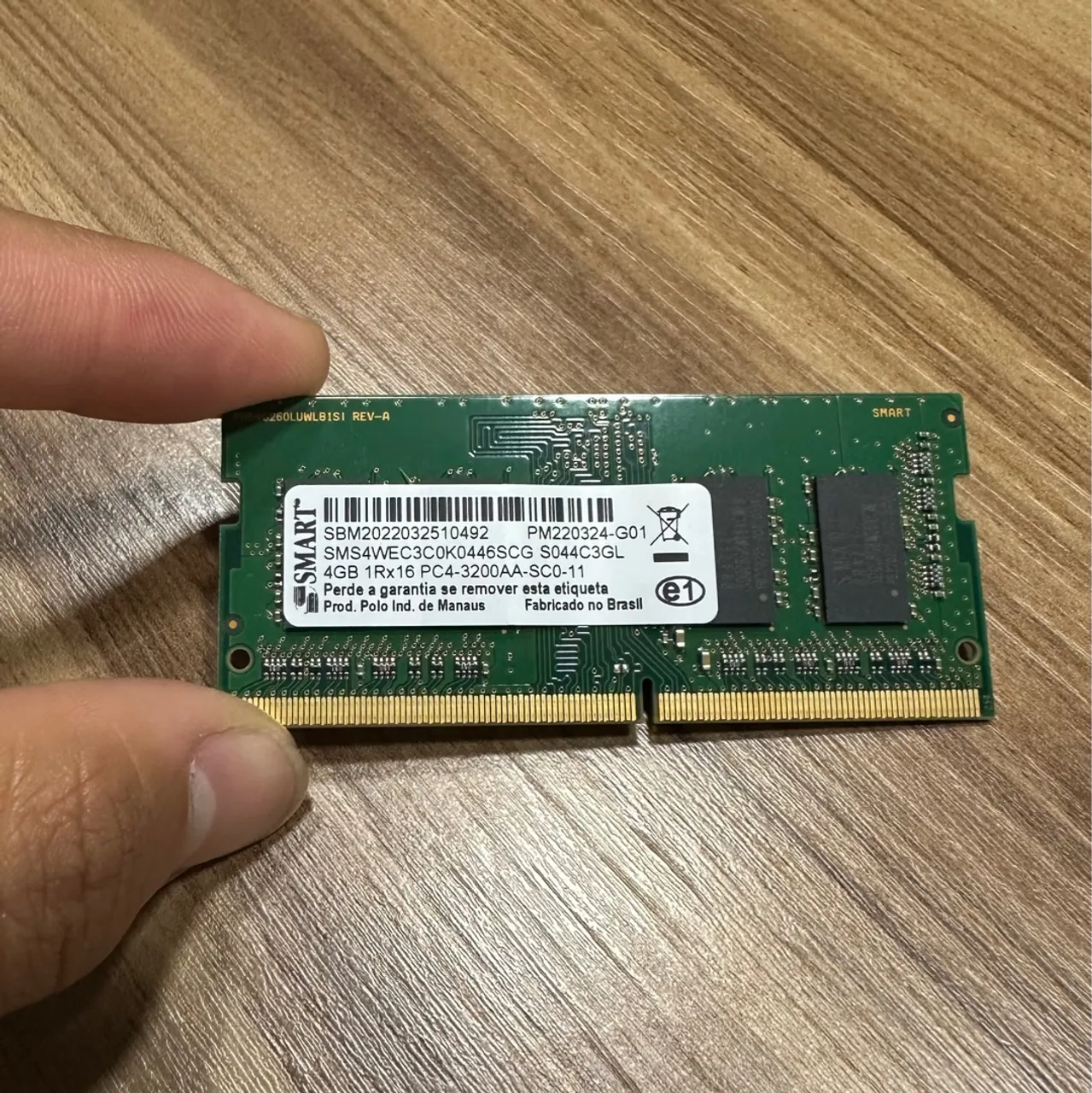 Memória RAM Smart 4GB DDR4 3200MHz Notebook