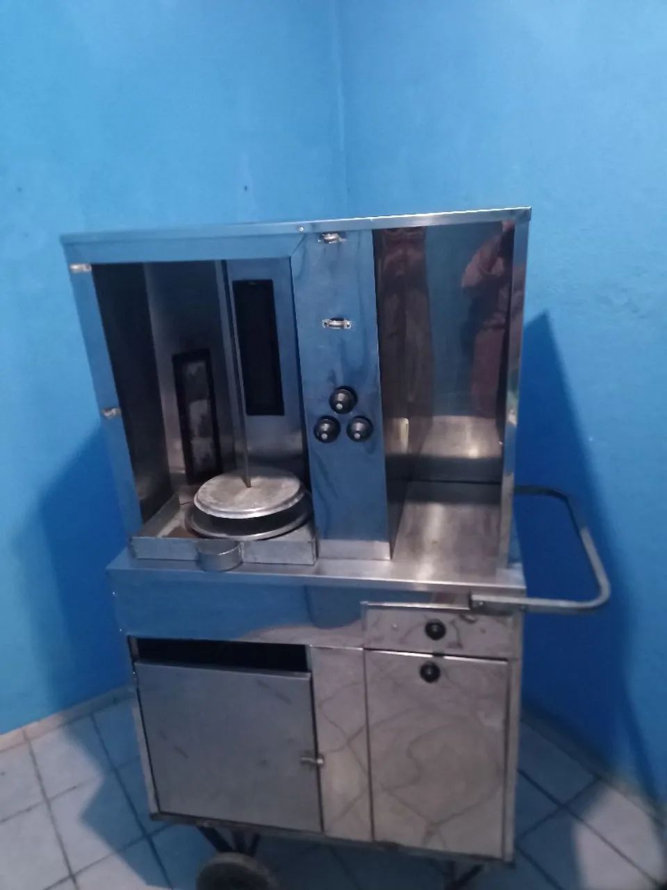 Carrinho de churrasco grego 