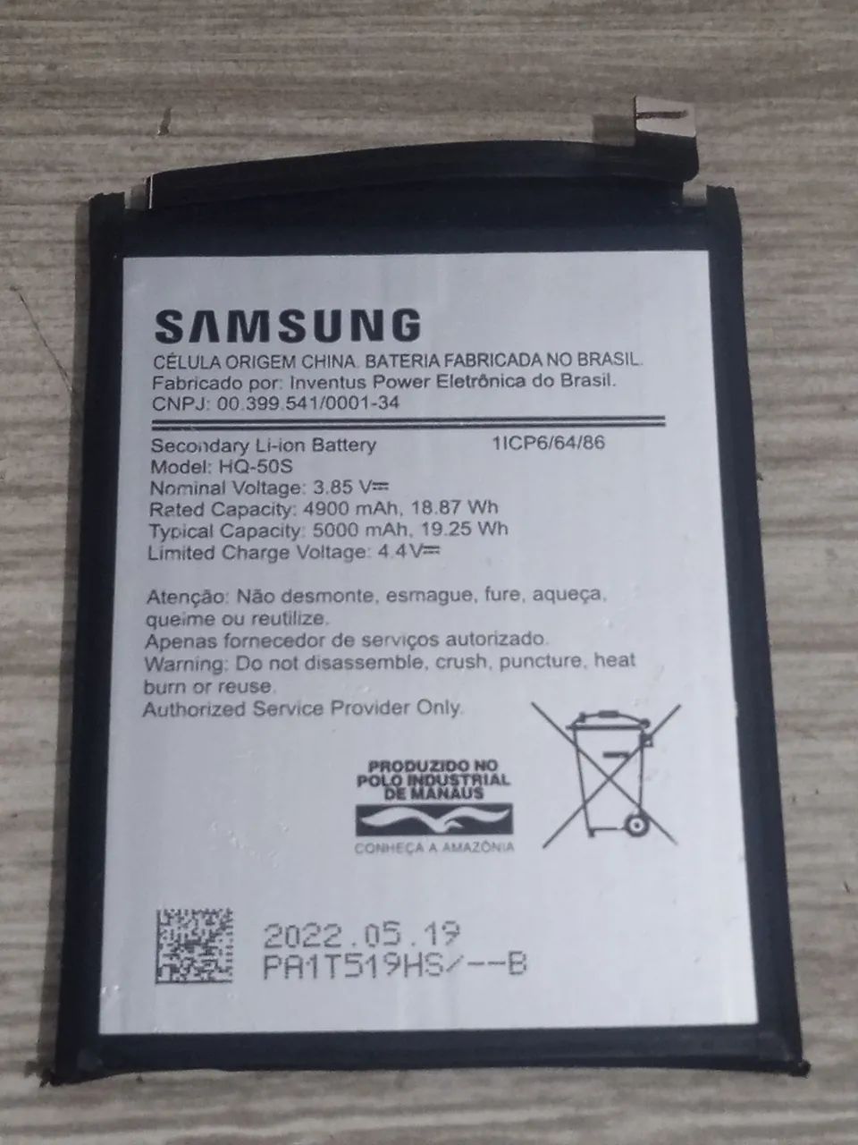 Bateria Samsung Galaxy A03 original serve para A03S A03 CORE - Foto 2