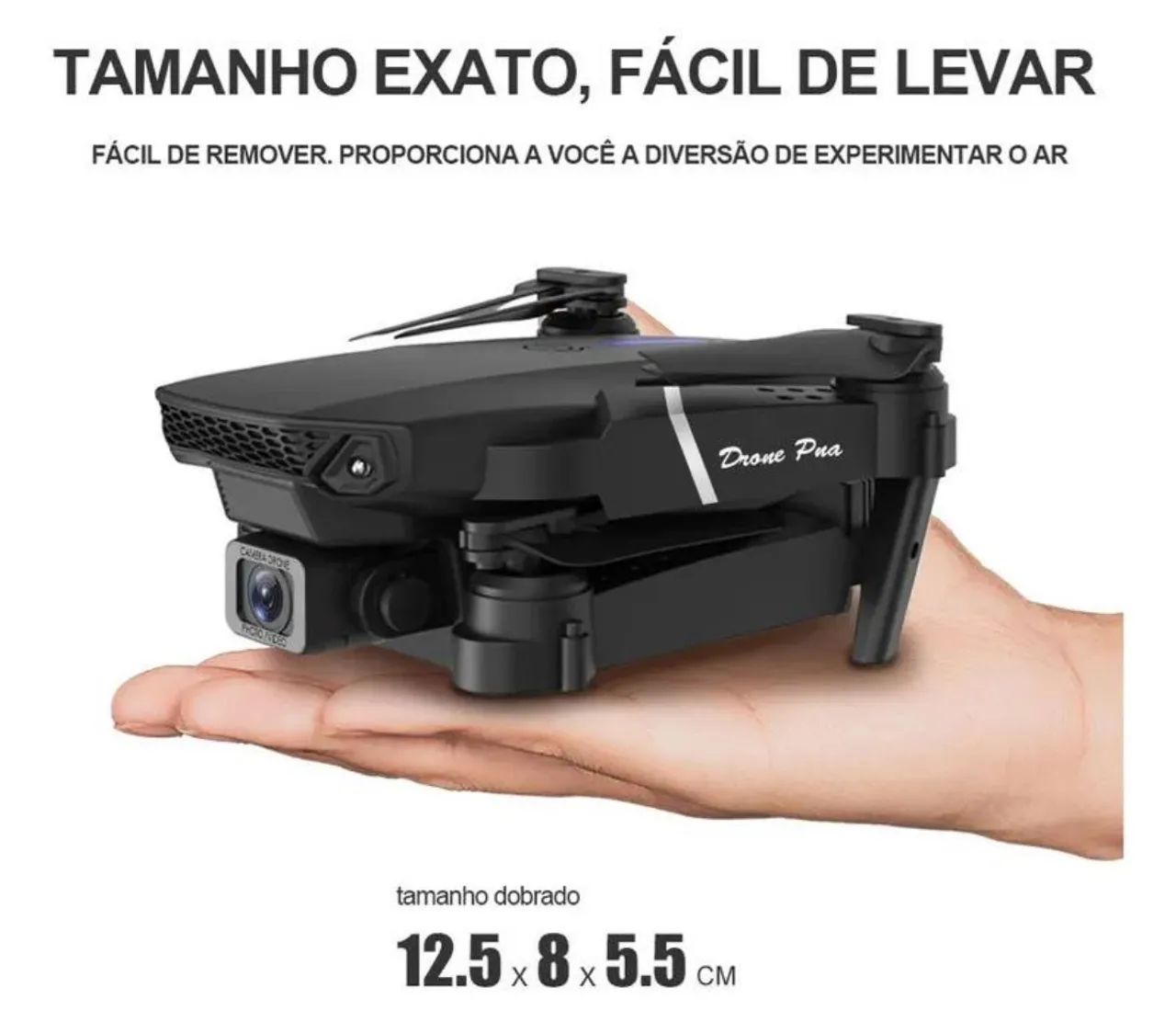 Drone E88 Profissional Para Fotografias e Filmagens Aéreas Camera 4K Duas Baterias  - Foto 3