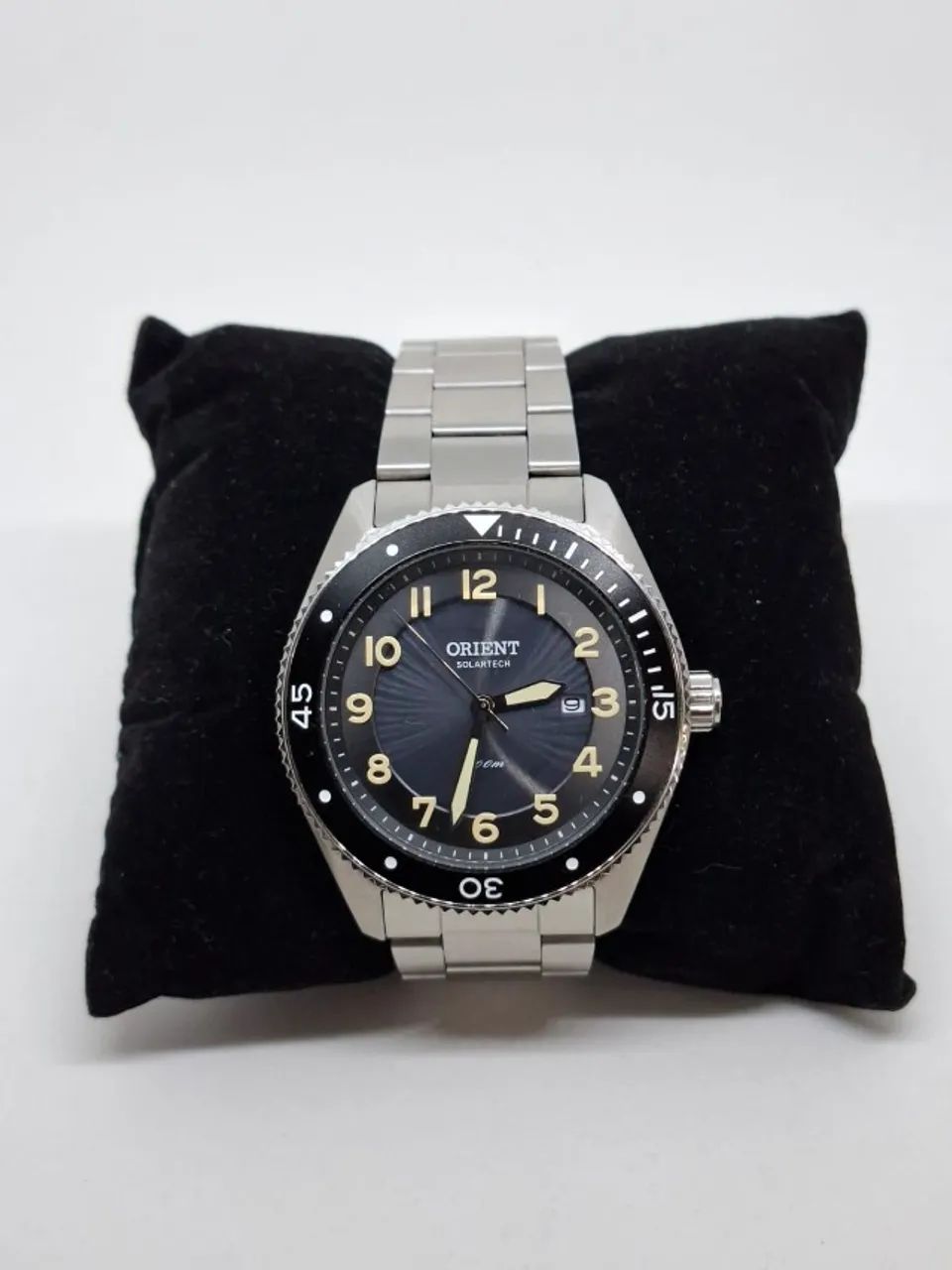 RELÓGIO ORIENT SOLARTECH MASCULINO ANALÓGICO MBSS0010 PRATA