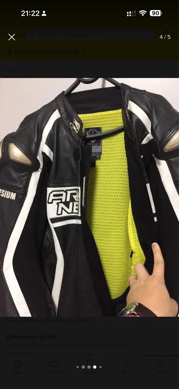 Macacão Arlen Ness Magnesium - Couro Canguru - Tamanho 52 - Pouco Uso - Foto 2