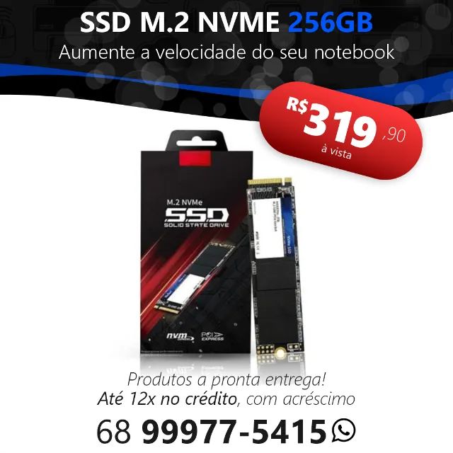 SSD M2 NVMe de 128GB, 256GB e 512GB - Foto 2