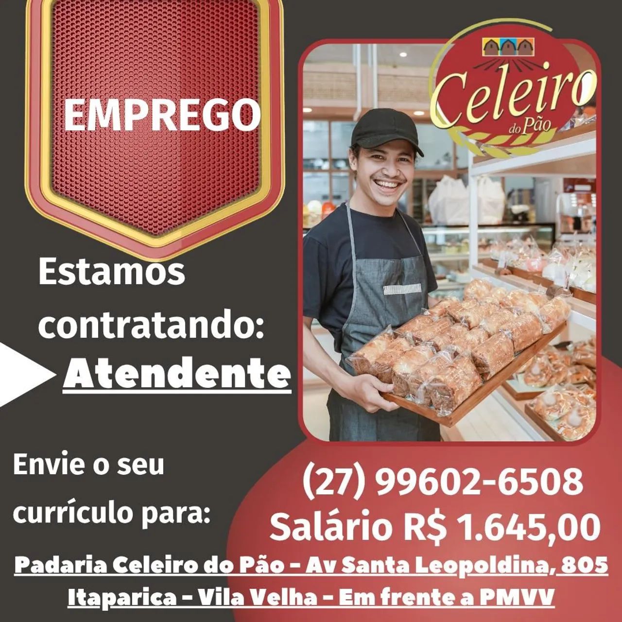 Atendente Padaria