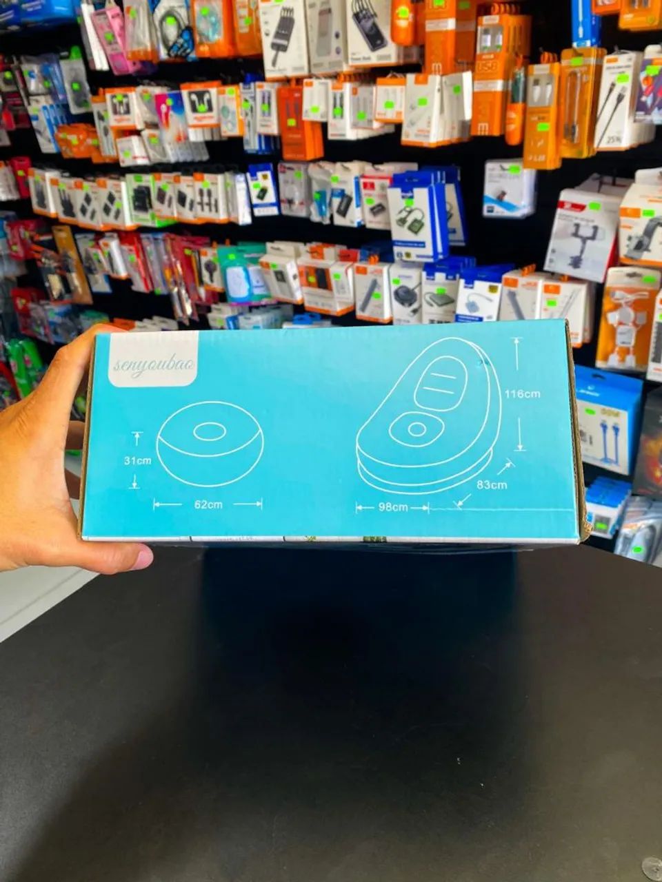 POLTRONA INFLÁVEL COM PUFE - Foto 2