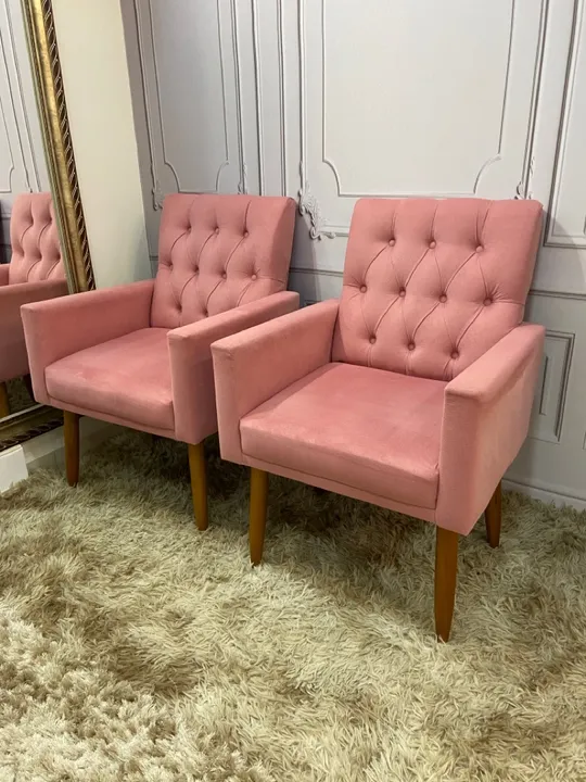 Poltronas Rosa - Estilo Clássico