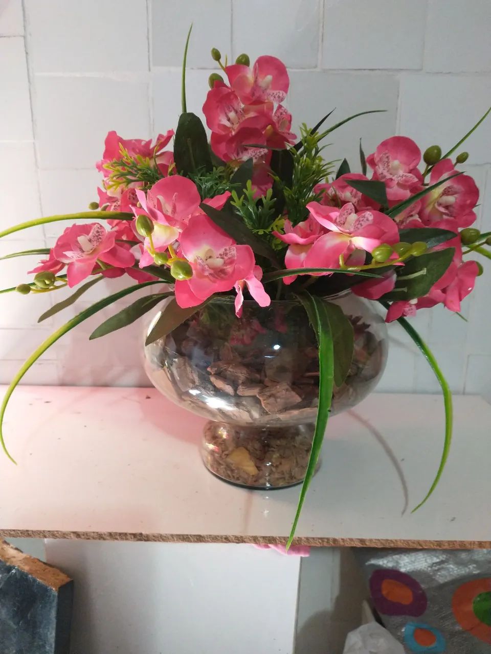 ARRANJO DE ORQUÍDEAS ARTIFICIAL  - Foto 5