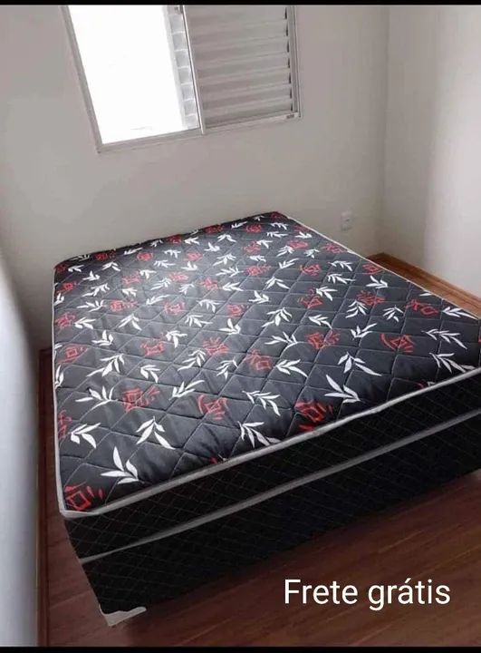 Cama Box com colchão - Frete Grátis
