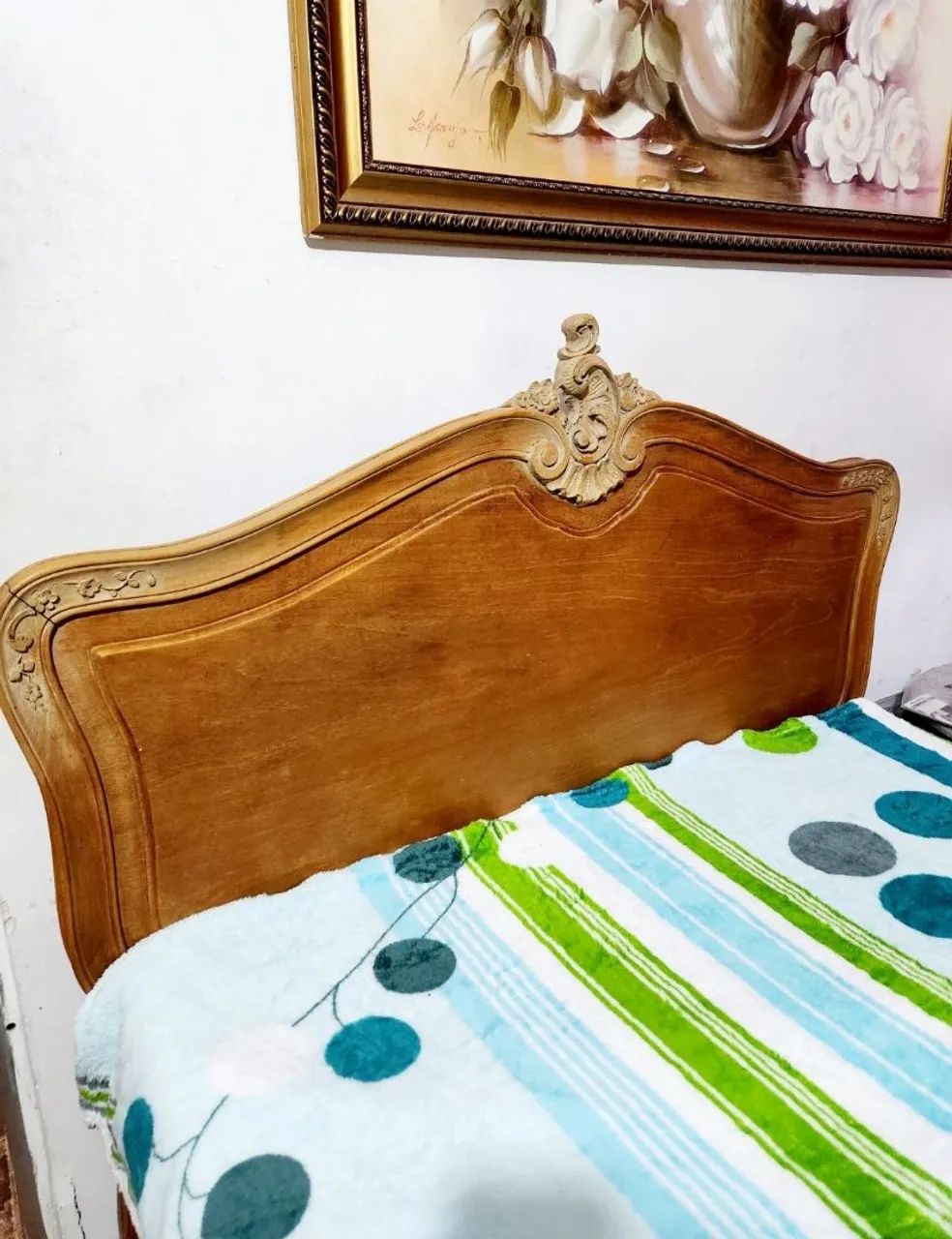 Conjunto de quarto madeira Peroba Rosa - Antiguidade Luis XV - Foto 2