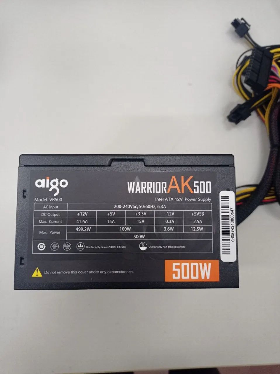 Fonte gamer 500wa. 220 volts