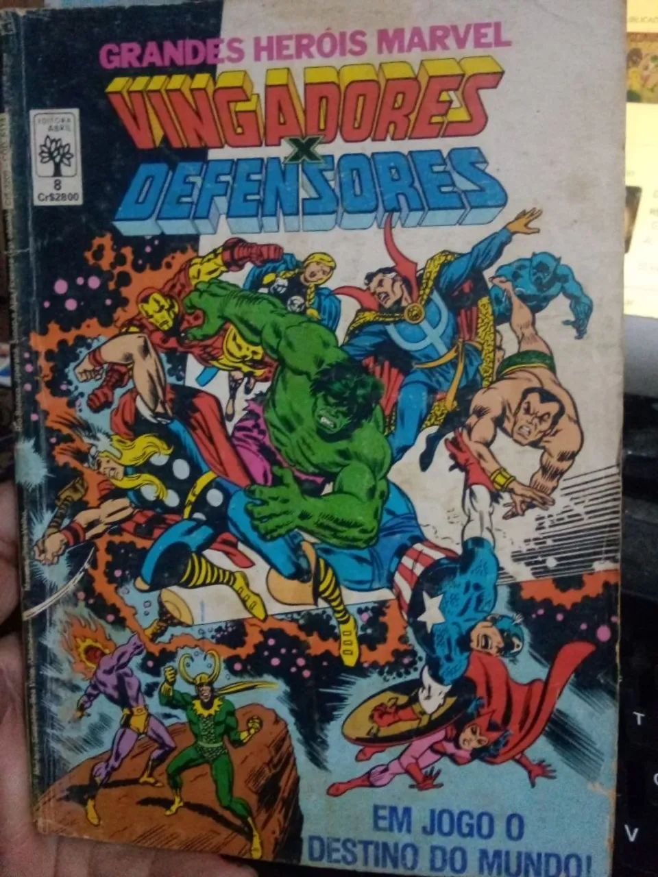 Grandes Heróis Marvel 8 Vingadores x Defensores 