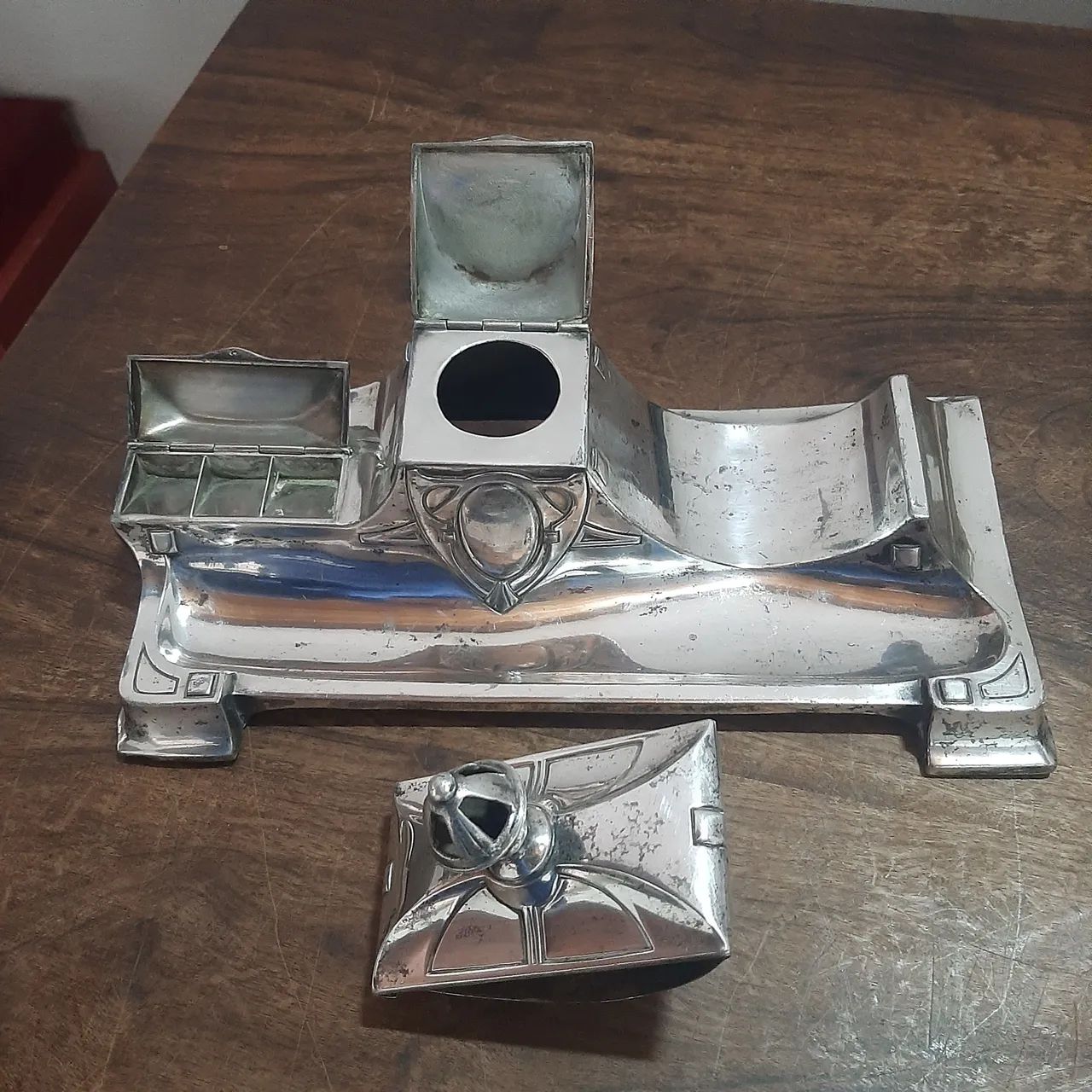 Tinteiro em Metal antigo - Foto 3