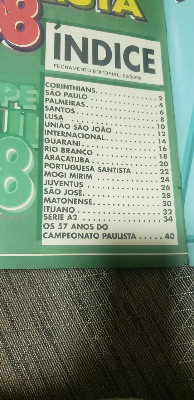 Álbum campeonato Paulista 98 - Foto 5
