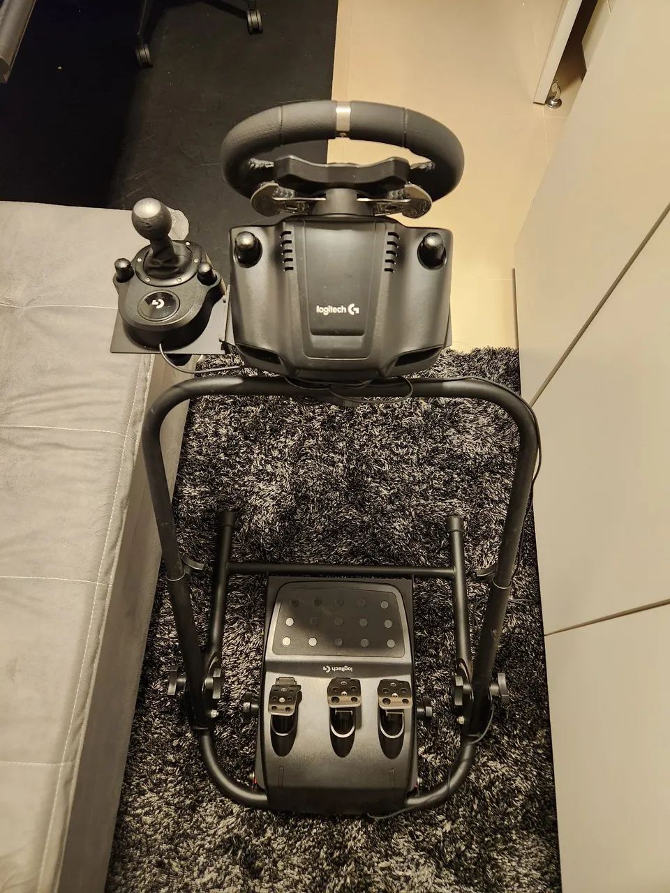 Volante Logitech G920 + Câmbio Pedais e Cockpit Veloce V3- Xbox e PC - Foto 5