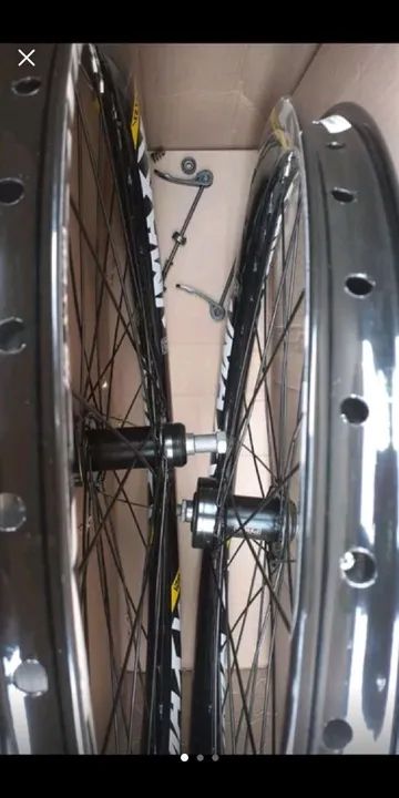 Rodas de bicicleta aro 26 (novinhas) - Foto 3