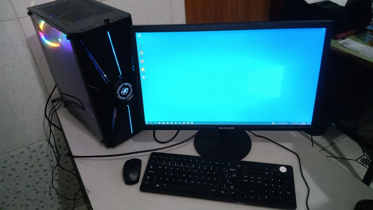 PC completo Intel Core i7 4790, CPU 3.6 GHz, 16 Gb ram, Windows 10 Pro, Monitor 24"