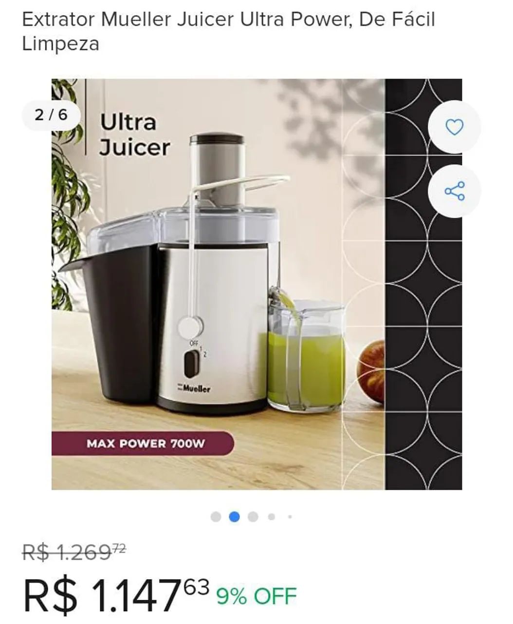 Centrifugal Juicer Gourmia Gj750 Centrífuga Mondial Excelente