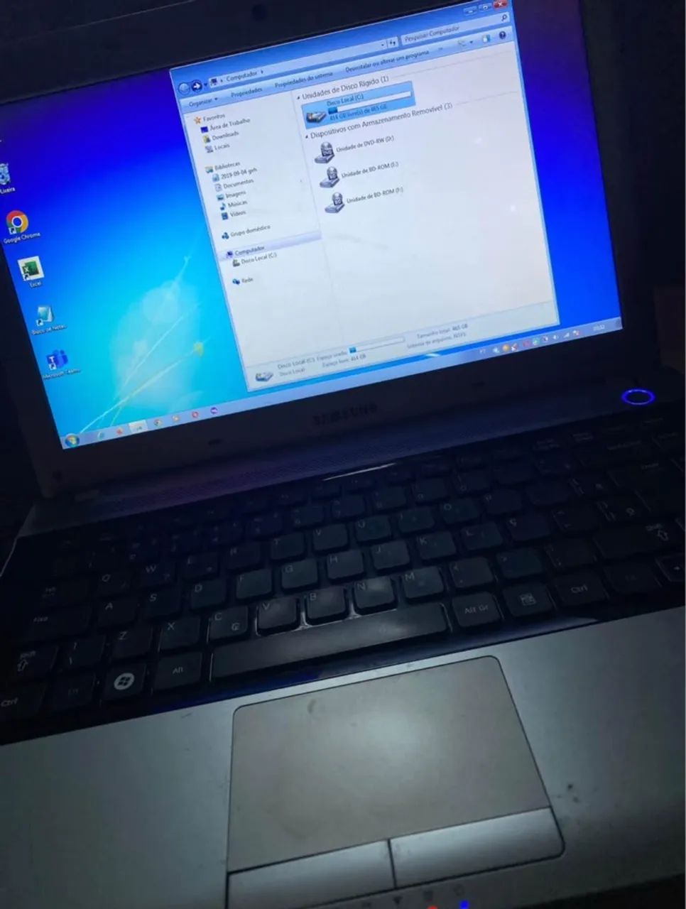 Notebook Samsung - Windows 7