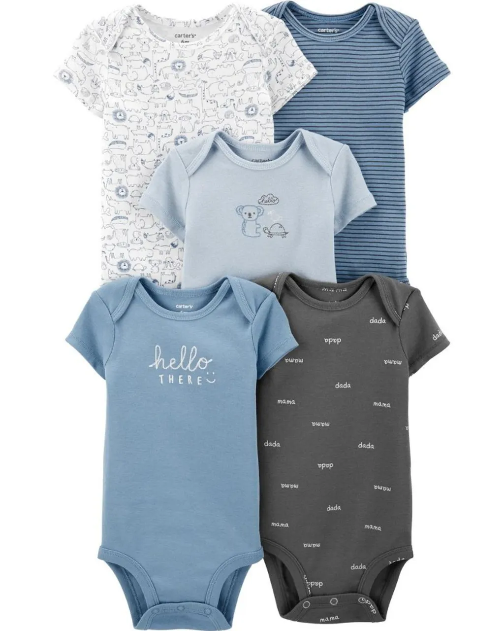 Kit de Bodies para Bebê Carter's - 6 Peças