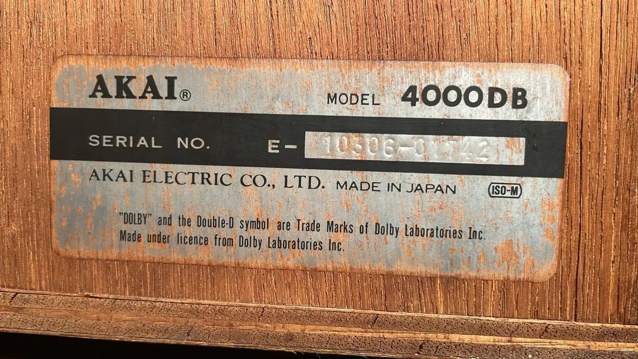Gravador de fita Akai 4000DB. 3 cabeças.  - Foto 3