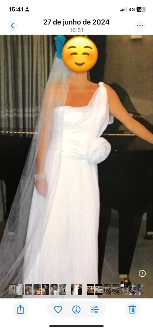Vestido de noiva branco com 2 saias - Foto 4