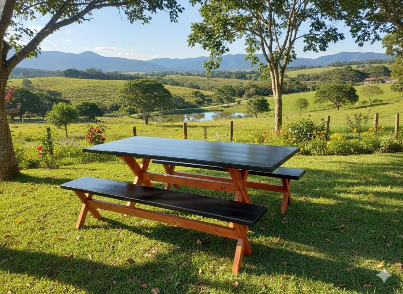 Mesa Base Black 2x 80 cm