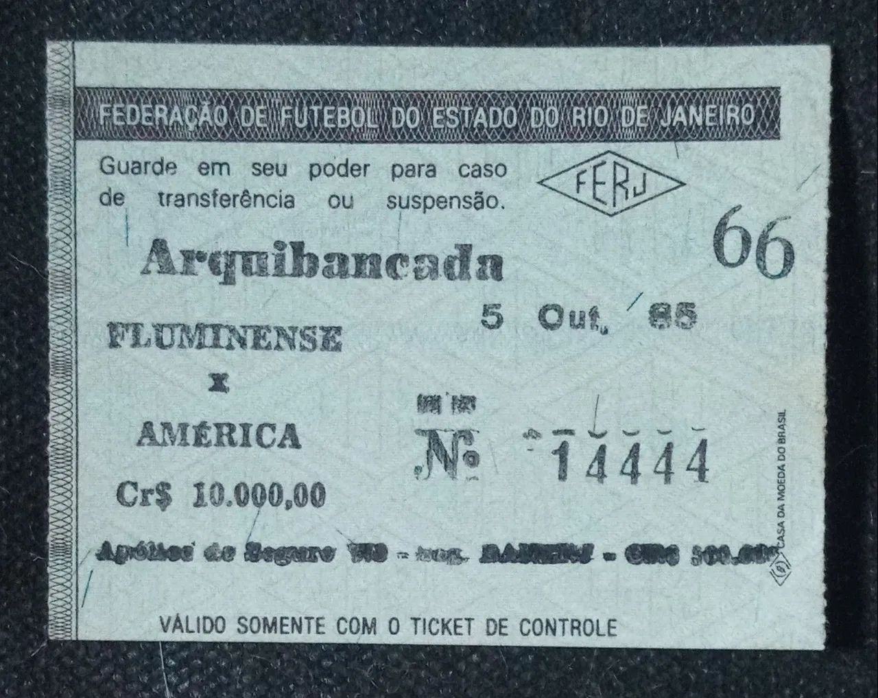INGRESSOS ANTIGOS PARA COLECIONAR FLUMINENSE... - Foto 2