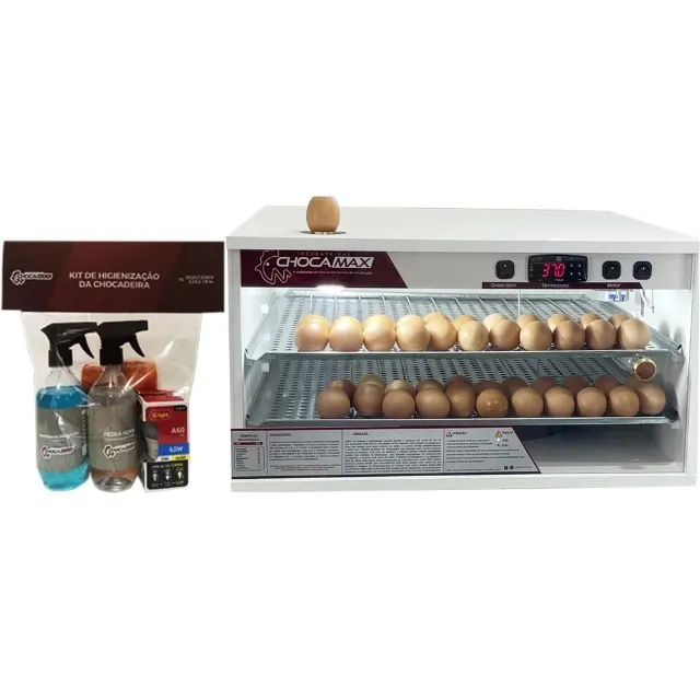 Chocadeira 100% Automática 180 Ovos Galinha + Kit de Higienização de Chocadeira