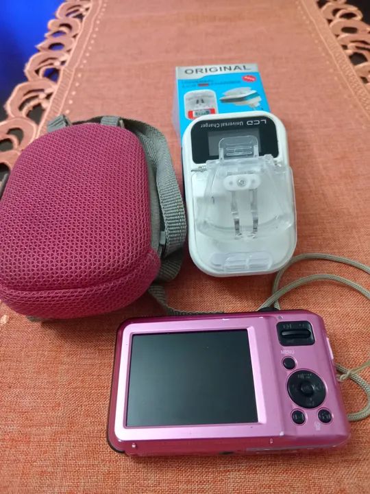 Câmera Digital Samsung rosa ES68 com 12.2  - Foto 5